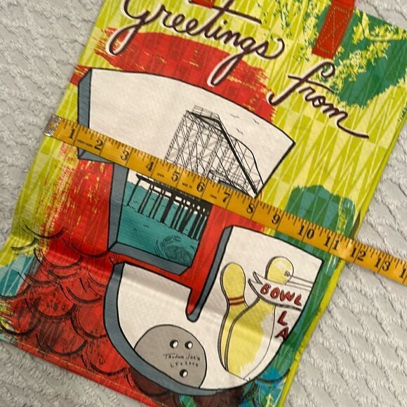 Trader Joe’s Plastic Reusable Shopping Tote Bag 6 Gallon New Jersey - Picture 9 of 14